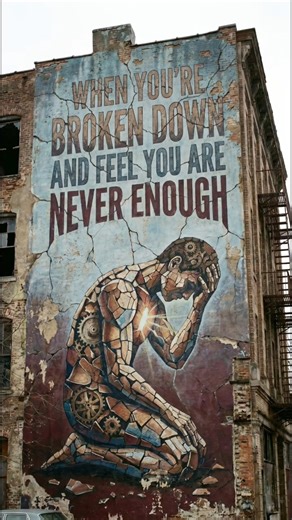 When You're Broken Down And Never Enough. #nevergiveup #christianmusic #enduresforever