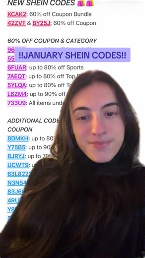 The best way to save on SHEIN this JANUARY!! NEW CODES!! #sheincares #sheincoupons2026 #sheingals #sheinhaul #shein2026