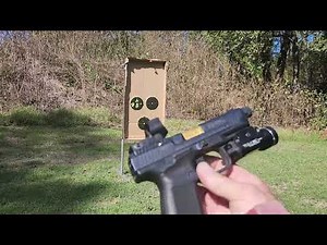 Canik M03 Red Dot First Shots and wow... I...
