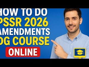 How to Complete PSSR 2026 Amendments DG Course Online | Step-by-Step Guide!"⚓️