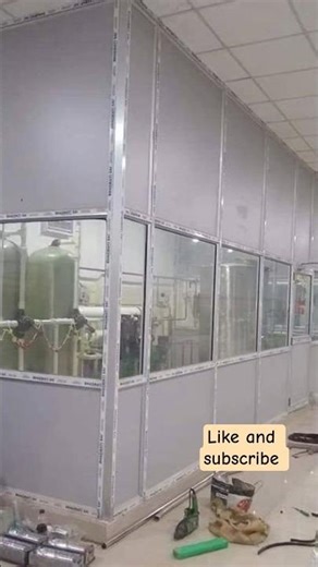 aluminium partition work and WPC windows work side