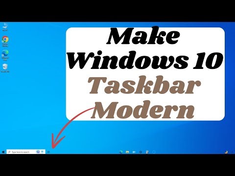 Transform Your Windows 10 Taskbar to a Modern Look | Make Windows 10 Taskbar Modern