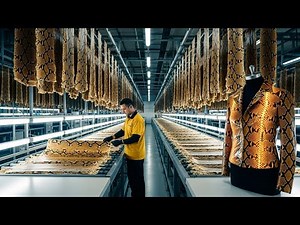 Inside the Snake Leather Factory – From Snake Skin to Luxury Jacket (Full Process)