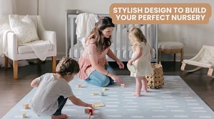 Baby Play Mat for Floor - Shoreline (4x6ft) - Premium EVA Foam Play Mat for Babies & Toddlers (Ages 0-5+) Non-Toxic Playmat for Tummy Time, Crawling & Playroom - Stylish & Comfortable