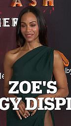 Zoe Saldana steps out at the Avatar: Fire and Ash premiere