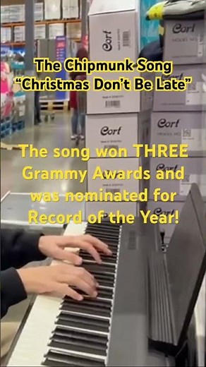 🎹 “The Chipmunk Song (Christmas Don’t be Late)” Piano Cover (Costco Performance) with facts! 🎄