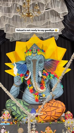Hey Valsad | Explore 360° on Instagram: "Just 1 day left Bappa 🥺 _________________________________________ Follow @heyvalsad for more 🫶🏻❤️ _________________________________________ #heyvalsad #valsad #ganpatifestival"