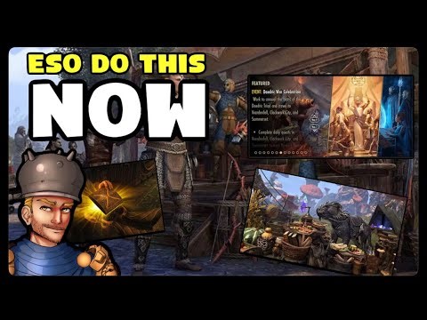ESO Do This Now; Daedric War Farms, Black Fredas Deals, Golden Pursuits and More
