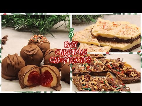 ❄️3 EASY CHRISTMAS CANDIES YOU HAVE GOT TO TRY! PEPPERMINT BARK|CHOCOLATE COVERED CHERRIES| TOFFEE❄️