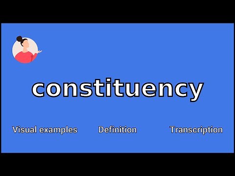 CONSTITUENCY - Meaning and Pronunciation