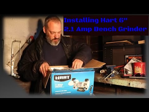 Installing HART 6-inch 2.1-Amp Bench Grinder