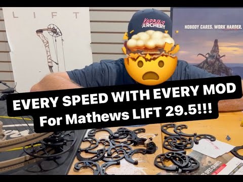 Speed test of every mod we have for the Mathews Lift 29.5!