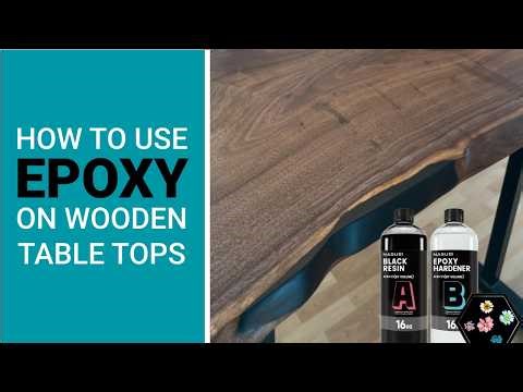 Using Epoxy on Wooden Table Tops - Desk Build