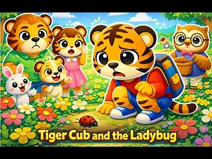 🐯🐞 Tiger Cub and the Ladybug | Learning to Care for Nature | Animation