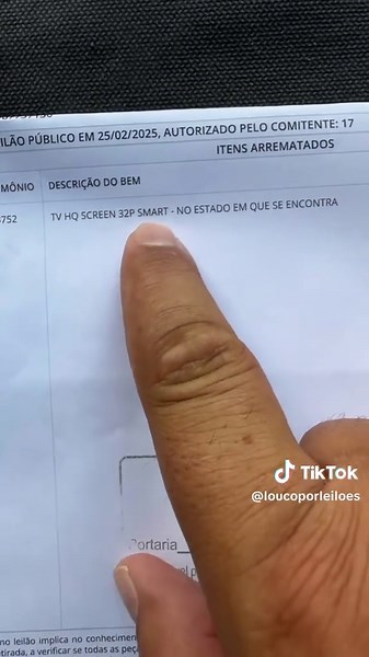 Televisão em leilão: Preço surpreendente!