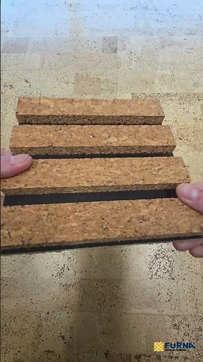 Slat Dark Natural Cork Wall Tiles | Quiet & Comfortable Interiors