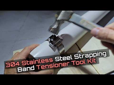 Jowlawn 304 Stainless Steel Strapping Band Tensioner Tool Kit Unboxing and Beginner Tutorial