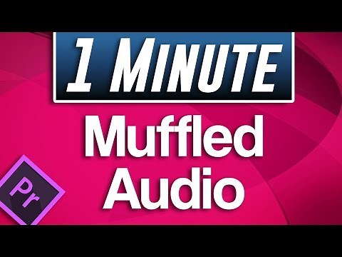 Premiere Pro : How to Make Audio Sound Distant and Muffled