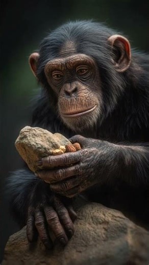 mastermind chimpanzee😨 #sciencefacts #animals #facts