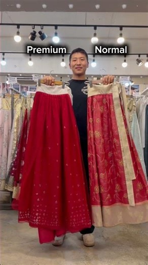 By popular demand, here’s the difference between normal and premium hanboks ✨ #daehanhanbok