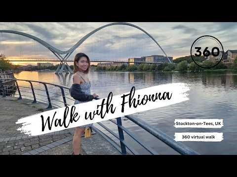 Stockton on Tees Infinity Bridge & River walk in 360