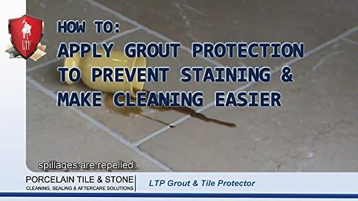 How to apply LTP Grout Protector Spray to prevent staining