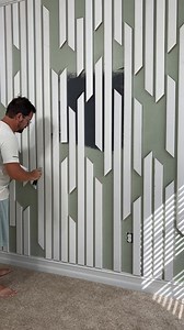 58K views · 1.4K reactions | Painting the guestroom accent wall. Can you guess the color? #accentwall #wallpainting #painting #paintingprocess #sherwinwilliams #sherwinwilliamspaint #diyproject #diyideas #homeimprovement #guestroom #diyhome #diyprojects #bedroomdesign #bedroominspo #bedroommakeover | The Navage Patch | Facebook