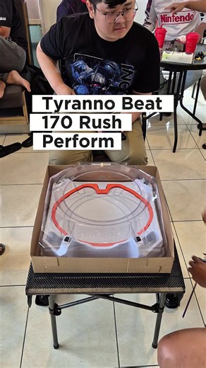 TB 170 Rush andalan! #beybladex #beyblade #tyrannobeat #gearsports #toys