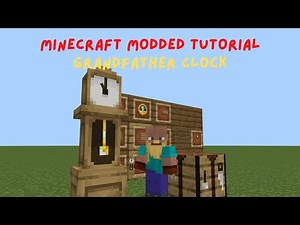 BUILD A GRANDFATHER CLOCK! Step-By-Step Minecraft Guide