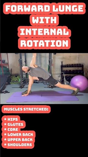 🔥 Lunge with Internal Rotation Stretch | Improve Hip & Back Mobility Fast! #Stretching #Fitness