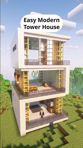 Minecraft Easy Modern Tower House