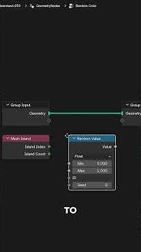 How you can randomize the colors of your mesh islands with Geometry Nodes #b3d #blender3d