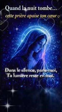 Quand la nuit tombe 🙏🌙✨💙 jesus #foi #prière #prièrepuissante #prièrechantée #marie