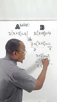 Choose The Best Method of Solving this Equation