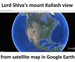 43 reactions | Lord Shiva's mount Kailash view from satellite map in Google Earth | Har Har Mahadev | Facebook