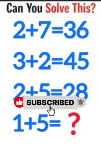 🧠✨ Brainy Maths Challenge: Can You Solve This in 30 Seconds?