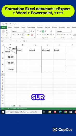 Apprendre Excel, ce n’est pas juste apprendre des formules. C’est par exemple : – savoir organiser ses données sans se perdre – comprendre ses chiffres au lieu de les subir – gagner du temps sur des tâches répétitives – être plus efficace dans son travail Beaucoup pensent que c’est compliqué, alors que souvent, ce sont juste les bases qui manquent. Et une fois qu’on comprend ces bases, tout devient beaucoup plus simple. #Excel #ebook #bureautique #office #formation