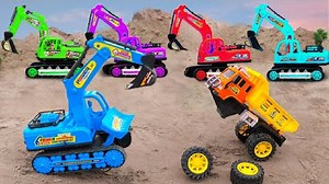Train Jcb Toy Cartoon | Toy Plane Video | Crane, Tractor, Bus, Train | Kids Toy TV