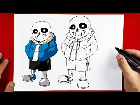 How to Draw Dust Sans UNDERTALE - How to Draw