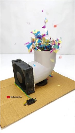 Paper Blowing Machine with CPU Cooler Fan