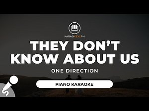 They Don't Know About Us - One Direction (Piano Karaoke)