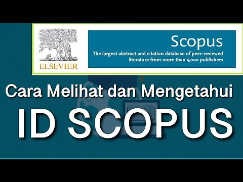 How to View and Know Scopus ID