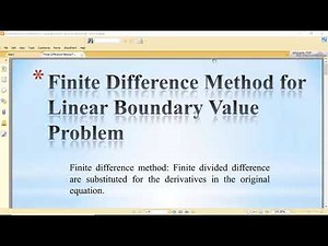 Second order boundary value problem by Finite Difference Method || MATLAB ||