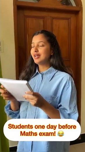 Students One Day Before Maths Exam | CBSE Term 2 Class 10 Maths Exam | Shubham Pathak | Fun Video