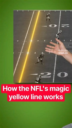 How the NFL's magic yellow line works..