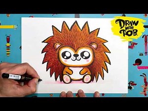 #DrawWithRob 198 Hedgehog