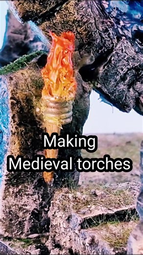 DIY Medieval Flame Torches for Miniature Building