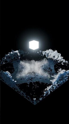 Water sim blender#blender3d #fluidsimulation