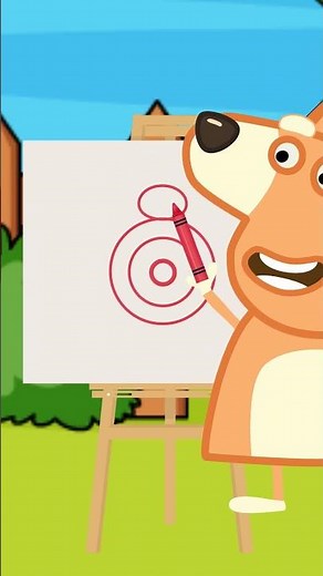 Draw a Turtle Using Circles🐢 #kidssong #preschool #kindergarten #learning