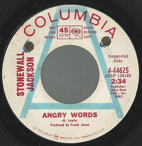 Stonewall Jackson - Angry Words